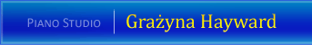Grazyna Hayward Piano Studio